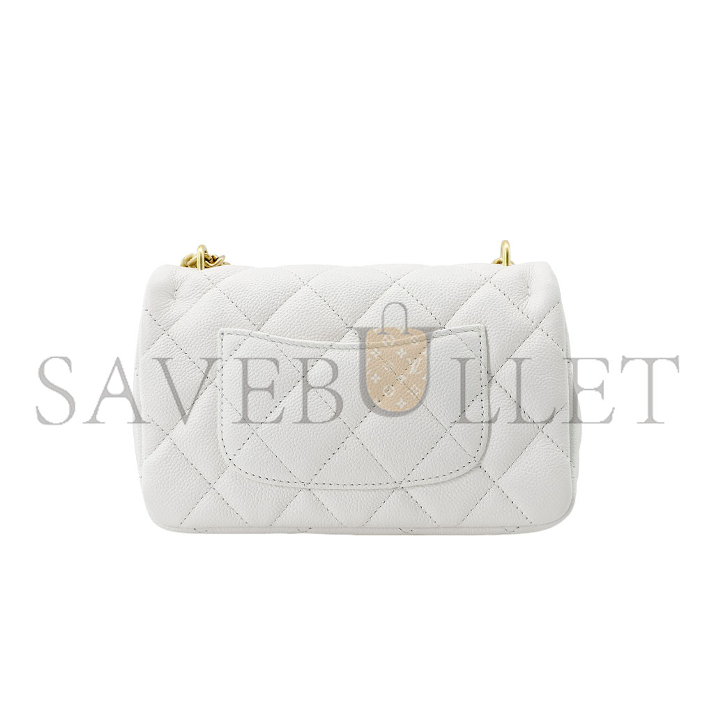 CHANEL MASTER HEART ADJUSTABLE BUCKLE COVER WHITE (19*13*5cm)